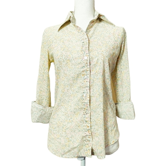 Vintage 70's Gap Floral Button Down Shirt - Picture 3 of 8